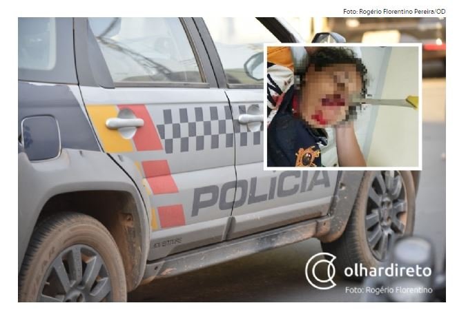 Mulher tem faca cravada no rosto durante confusão em boca de fumo