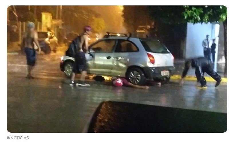 Morre motociclista que ficou embaixo de Celta em acidente na São Francisco de Assis; Ele era menor