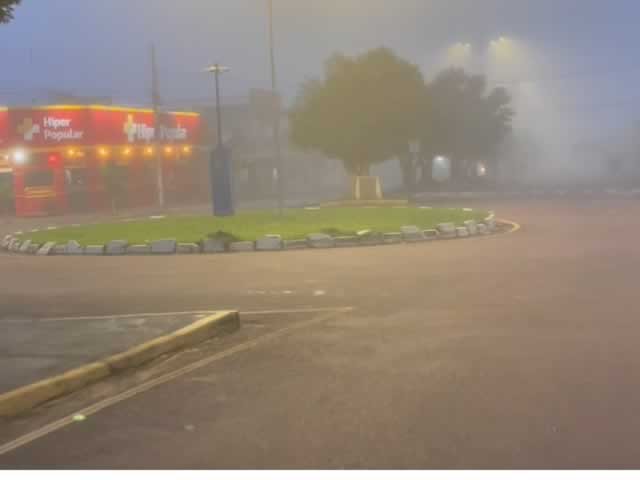 Colíder amanheceu branca como a neve de tanta neblina. (Vídeo)
