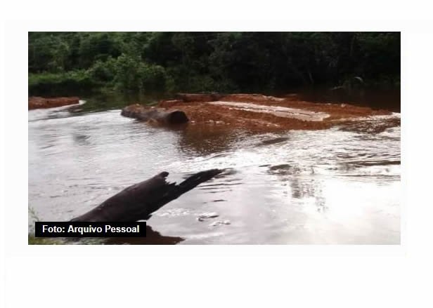 Ponte de madeira é levada pela chuva e trecho da MT-208 entre Nova Bandeirantes e Alta Floresta fica interditado