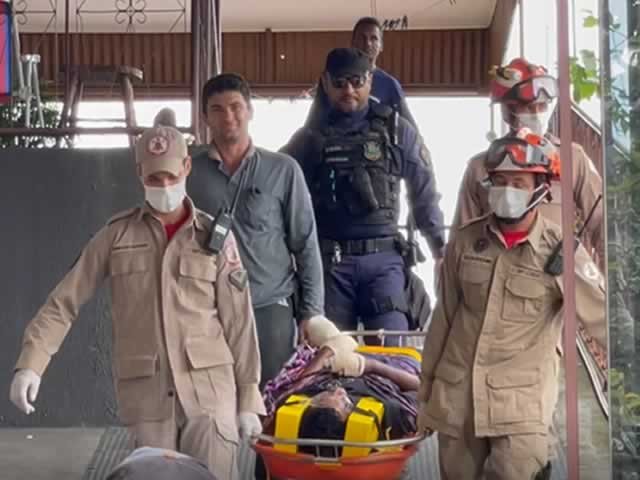URGENTE: Homem em Colíder e eletrocutado pela alta tensão, ao encostar na rede. (Vídeo)