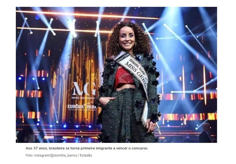 Modelo e ativista brasileira é eleita Miss Alemanha 2022