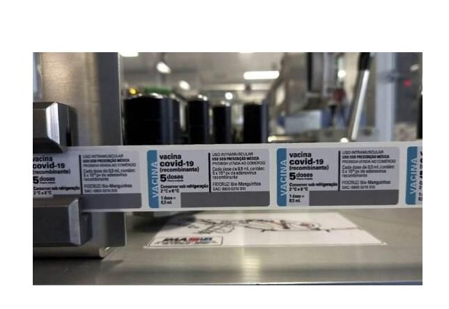 Fiocruz entrega 550 mil doses de vacina 100% brasileira