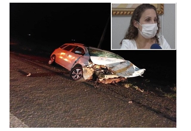Peça se solta de carreta provocando acidente em rodovia