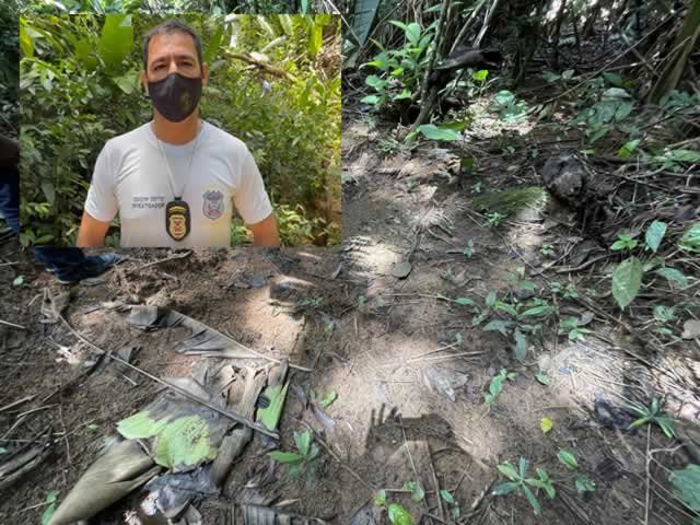 Policia Civil de Colíder investiga se no local do corpo encontrado tem mais corpos desovados. (Vídeo)