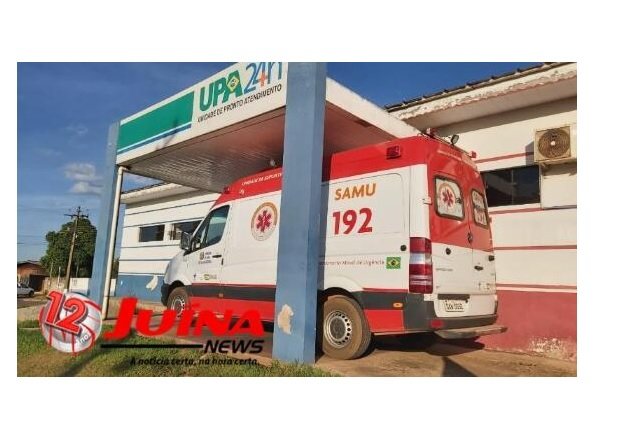Braço de idosa fica preso em roda de moto