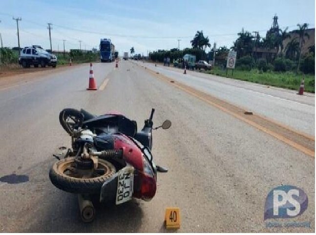 Mulher morre após ser atingida por carro na BR-163