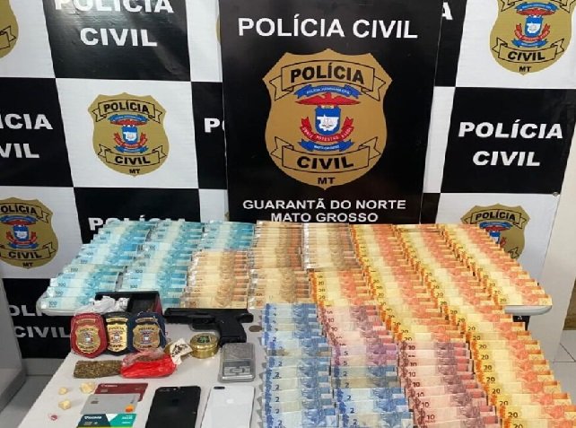 11 presos, drogas e 10 mil em dinheiro apreendidos em operação em Guarantã do Norte