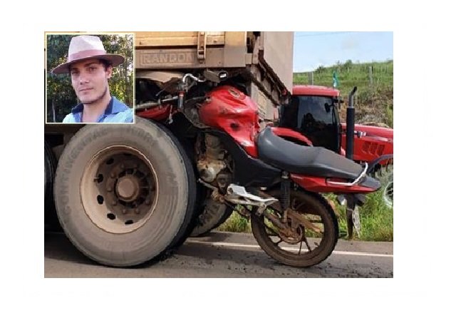 Estudante de agronomia morre ao colidir moto em caminhão