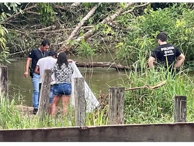 Em Colíder homem encontrado morto e mãos amarradas dentro de rio com múltiplas marcas de espancamento. (vídeo)