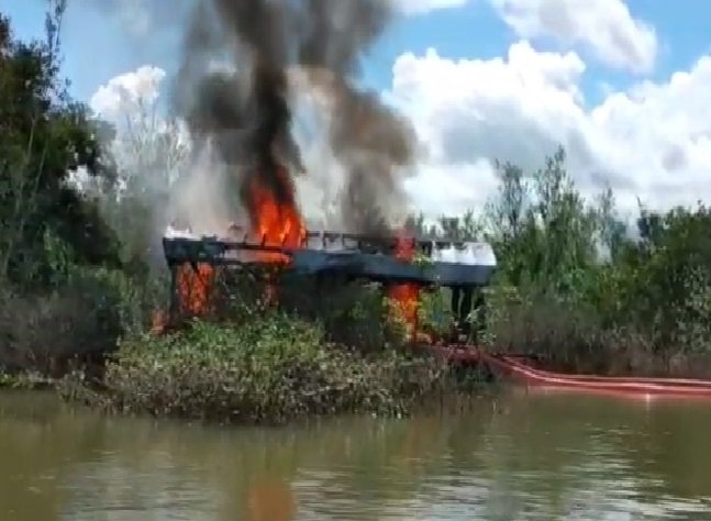 PF e IBAMA encerram operação que fiscalizou e reprimiu garimpos ilegais no Rio Peixoto de Azevedo