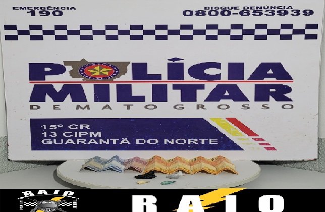 Equipe RAIO prende jovem de 18 anos por tráfico em Guarantã do Norte