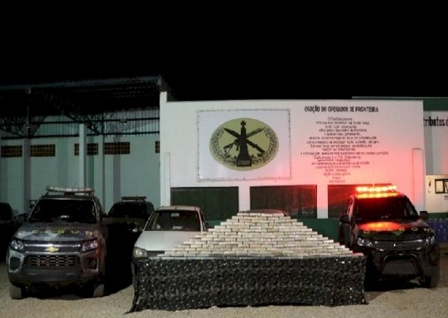 Gefron apreende carga de pasta base de cocaína avaliada em R$ 3,2 milhões