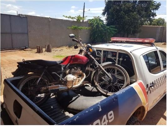 Motocicleta roubada é recuperada pela Polícia Militar de Terra Nova do Norte