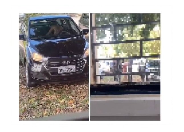 Casal é flagrado fazendo sexo dentro do carro na UFMT
