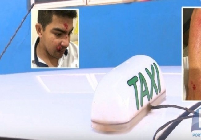 Taxista pula de carro para fugir de assaltante