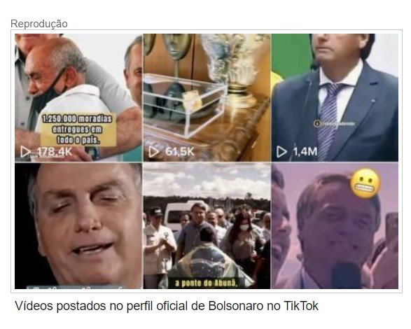 Estudo: Bolsonaro tem 13 vezes mais audiência que Lula no TikTok