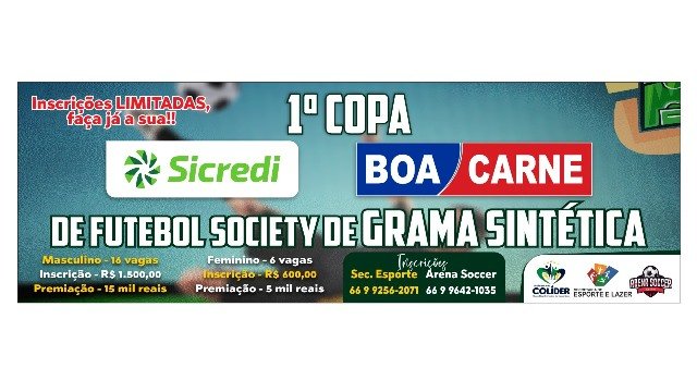 Arena Soccer de Colíder prepara a 1ª Copa Sicredi/Boa Carne de futebol Society de grama sintética. (Vídeo)