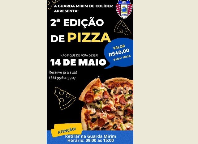 Guarda mirim de Colíder para 2ª Edição da Pizza. (Vídeo)