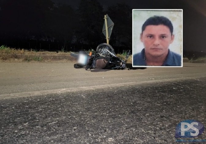 Homem morre após colisão entre moto e caminhão na BR-163