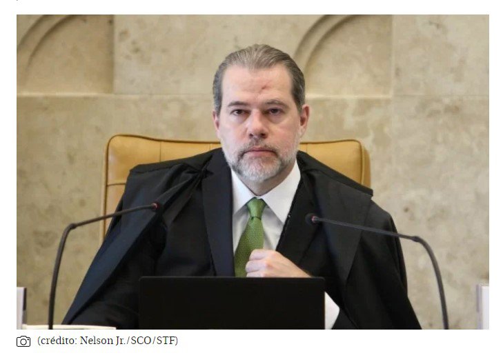 Toffoli rejeita ação de Bolsonaro contra Moraes por abuso de autoridade
