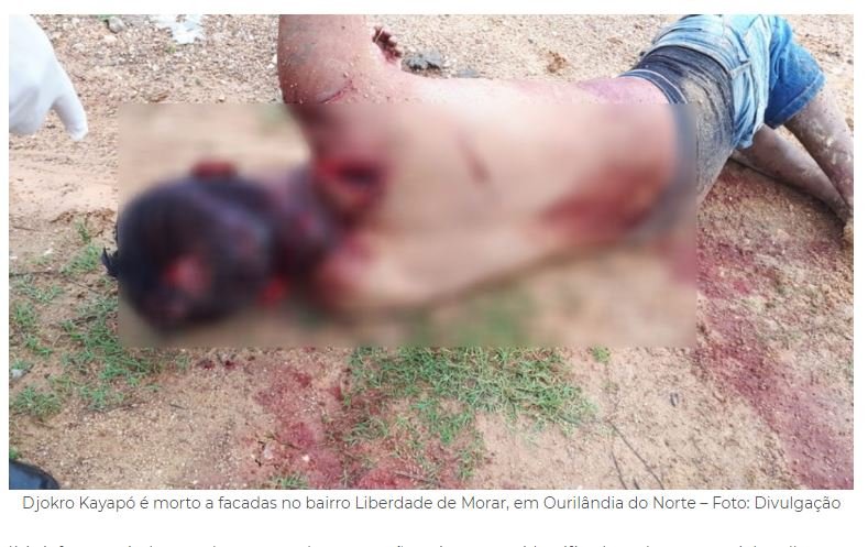 Índio Kayapó é assassinado em Ourilândia do Norte