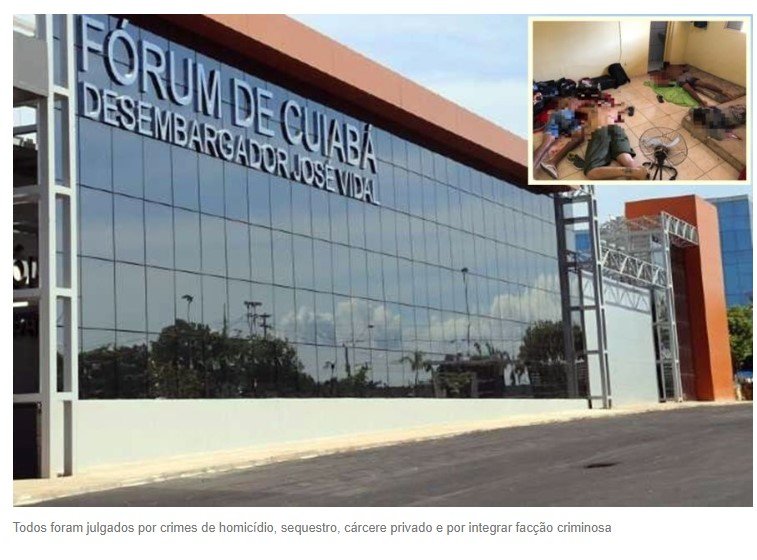 Membros de facção criminosa pegam pena de 294 anos de prisão por chacina em VG