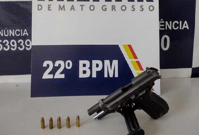 Peixoto de Azevedo: homem é detido por porte ilegal de arma