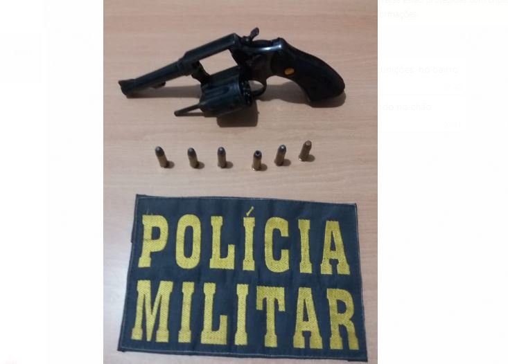 PM prendeu no Bairro Celídio de Colíder jovem com revolver.