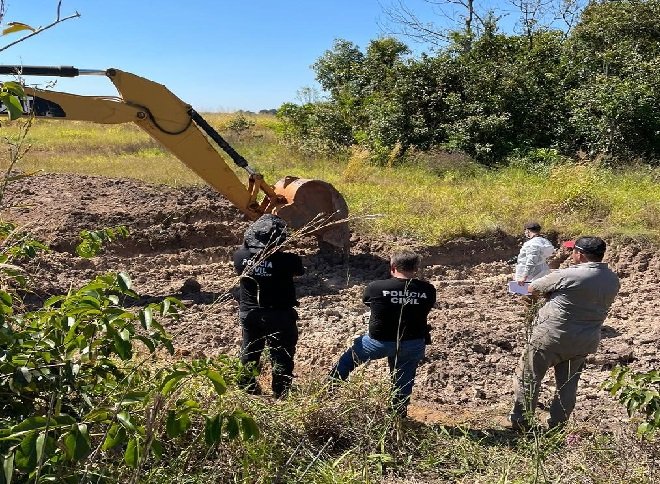 Cemitério clandestino com duas ossadas humanas é localizado na zona rural de MT