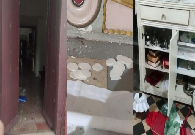 Paróquia é invadida e suspeitos quebram sacrário e jogam hóstias no chão