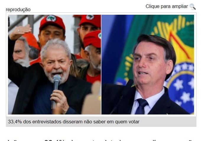 Lula e Bolsonaro empatam na espontânea; Lula vence na estimulada