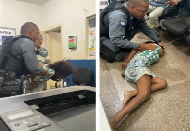 Mulher aparenta estar possuída por demônio em delegacia de MT