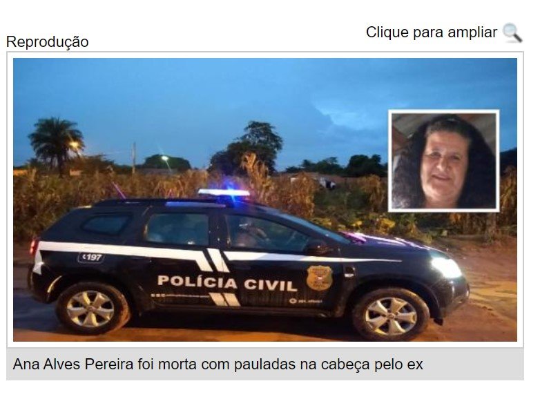 Bandido segura mulher para ex-marido matar com pauladas na cabeça