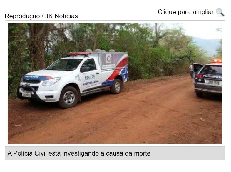 Corpo de idoso é encontrado em avançado estado de decomposição