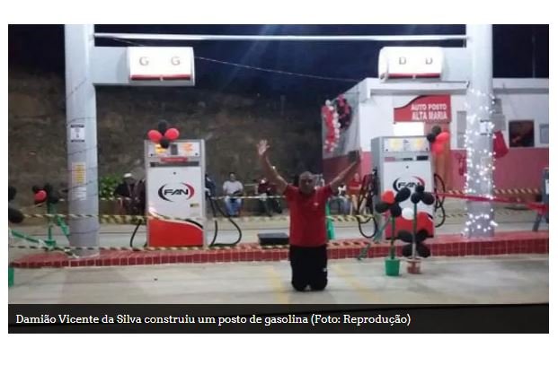 EX-CATADOR DE LATINHAS CONSTRÓI POSTO DE GASOLINA COM AS PRÓPRIAS MÃOS NA PARAÍBA