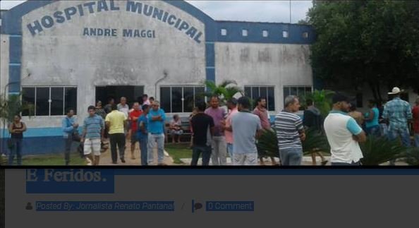 Hospital De Colniza Lotado – Tiroteio Na Magali Deixa Mortos E Feridos.