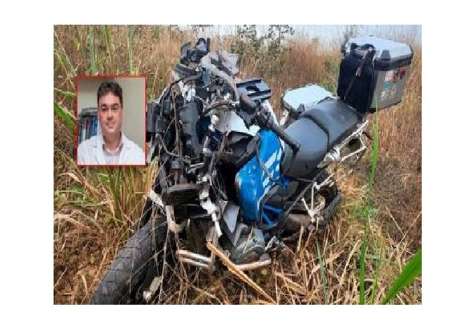 Médico de Goiás sofre grave acidente de moto em MT; quadro é estável