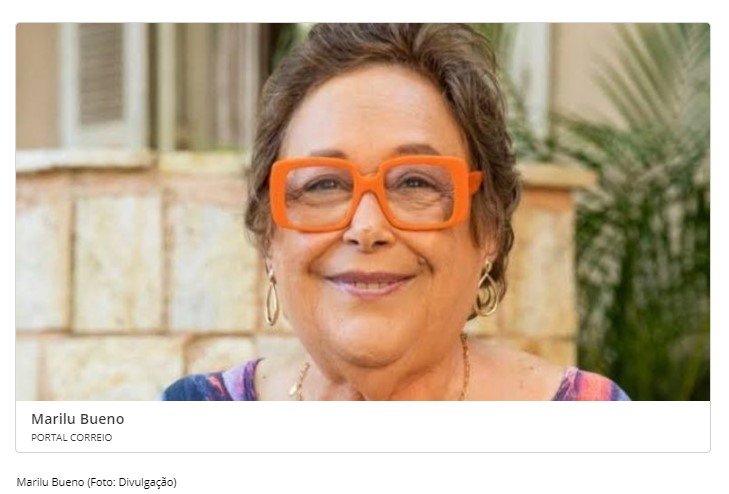 Atriz Marilu Bueno morre aos 82 anos no Rio de Janeiro