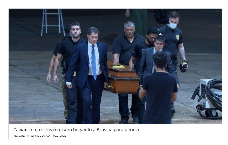 Corpos de Bruno e Dom serão entregues às famílias nesta quinta