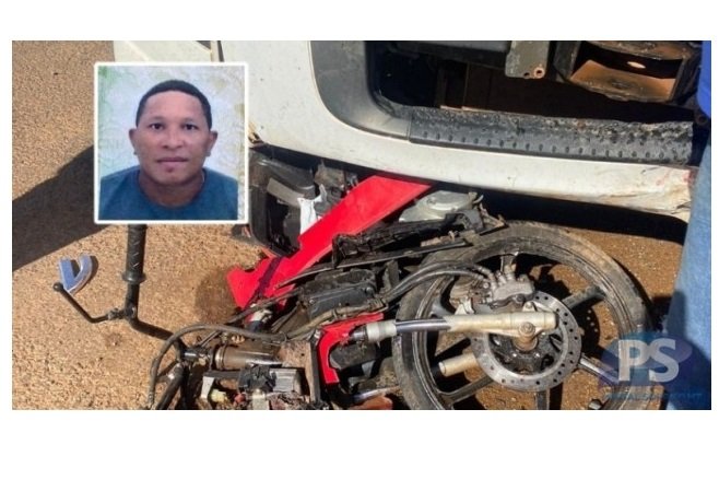 Motociclista morre após ser atingido por caminhão em MT