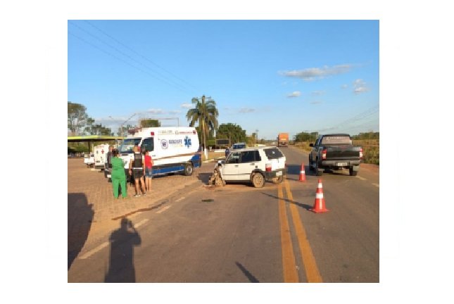 Colisão seguida de capotamento é registrada na MT-208