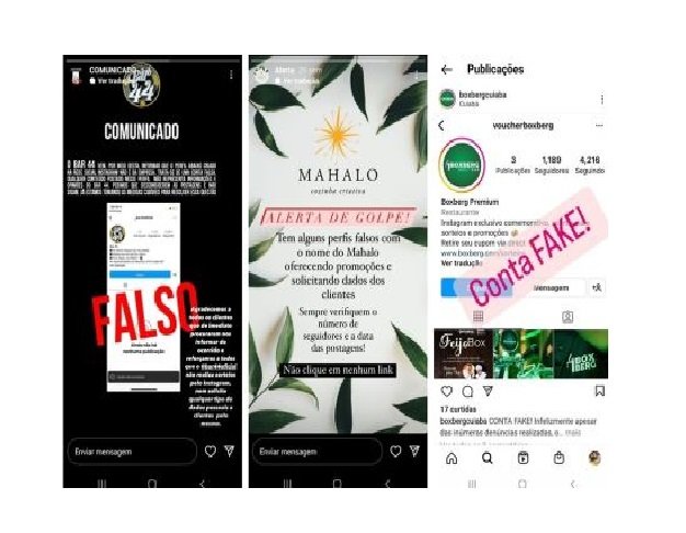 Bandidos utilizam nomes de restaurantes para aplicar golpes