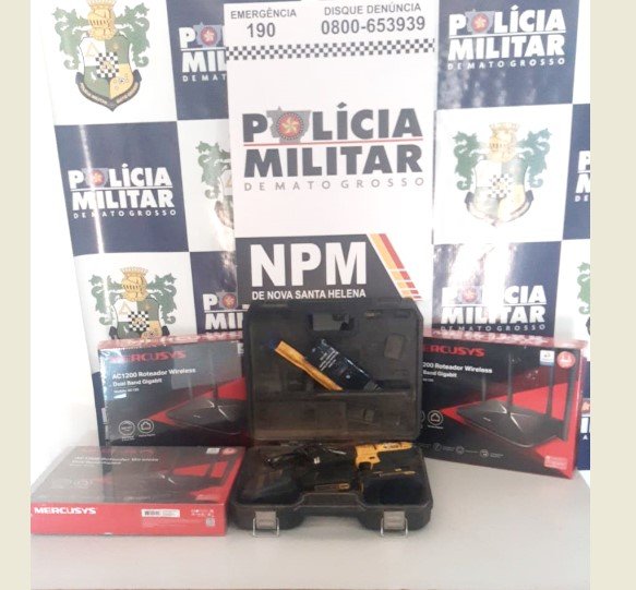 PM de Stª Helena prende três por Tráfico, furto receptação e formação de quadrilha, um deles tinha uma PP em aberto.