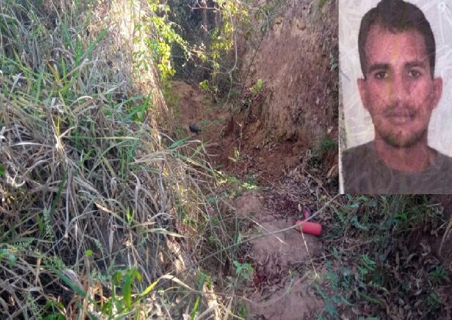 Corpo enterrado em cova rasa é localizado próximo a ponte de rio em MT