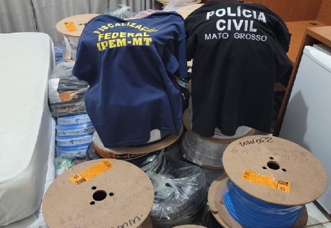 Operação apreende 30 mil metros de fios de energia clandestinos
