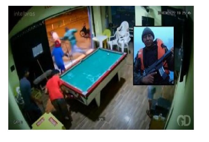 Preso homem que executou sargento com tiro no olho em bar