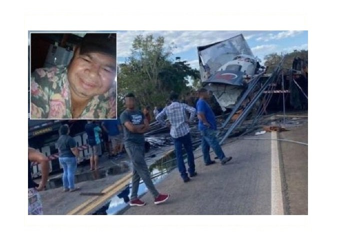 Mototaxista sai para fotografar acidente entre quatro carretas e morre no caminho