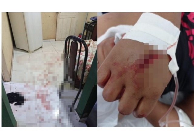 Homem é preso após tentar matar esposa e fazer bebê de refém