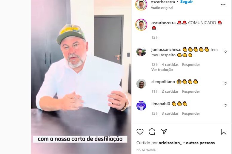 Bolsonarista, Oscar Bezerra rejeita PP com Lula e desiste de disputar vaga na AL